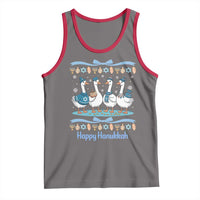 Happy Hanukkah Tank Top Funny Silly Goose Chanukah - Wonder Print Shop