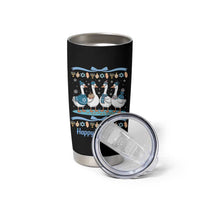 Happy Hanukkah Tumbler Cup Funny Silly Goose Chanukah - Wonder Print Shop