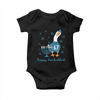 67 Six Seven Silly Goose Hanukkah Meme Baby Onesie Happy Honkukkah - Wonder Print Shop