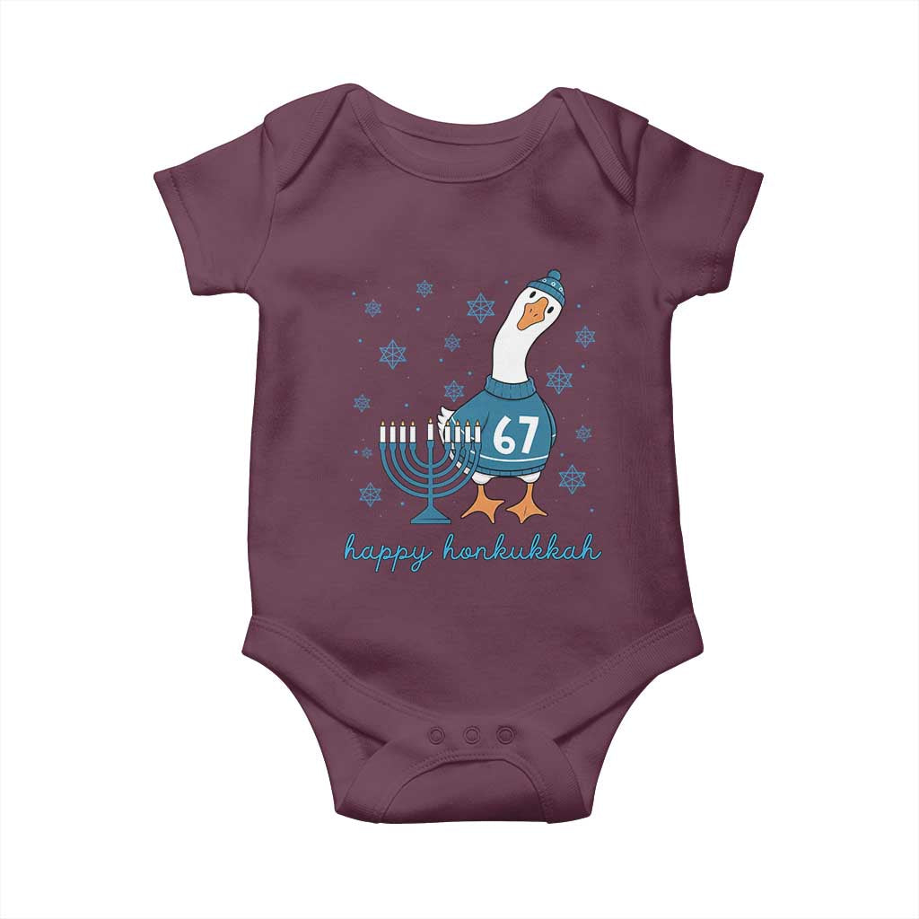 67 Six Seven Silly Goose Hanukkah Meme Baby Onesie Happy Honkukkah - Wonder Print Shop