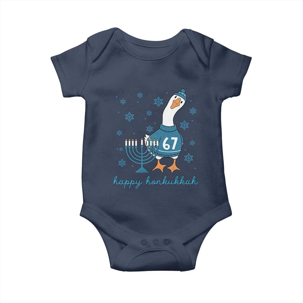 67 Six Seven Silly Goose Hanukkah Meme Baby Onesie Happy Honkukkah - Wonder Print Shop