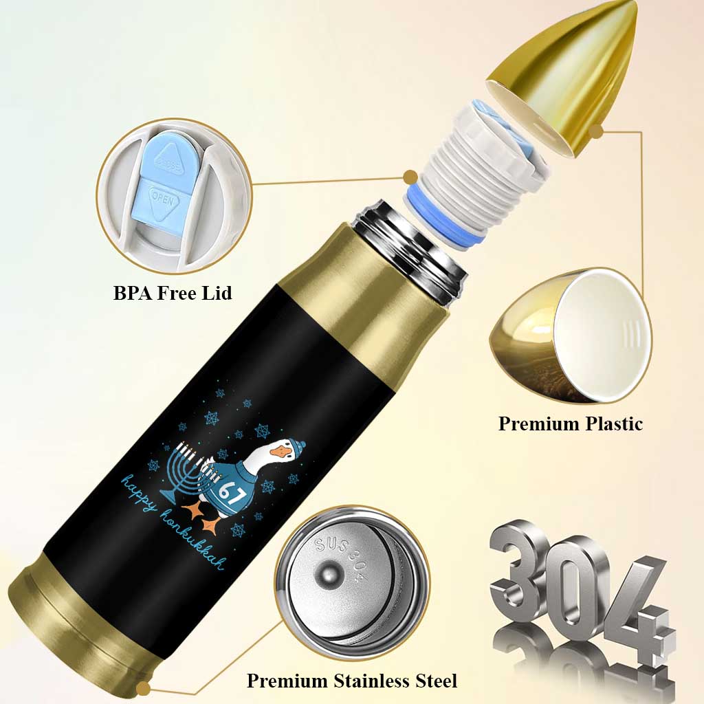 67 Six Seven Silly Goose Hanukkah Meme Bullet Tumbler Happy Honkukkah - Wonder Print Shop