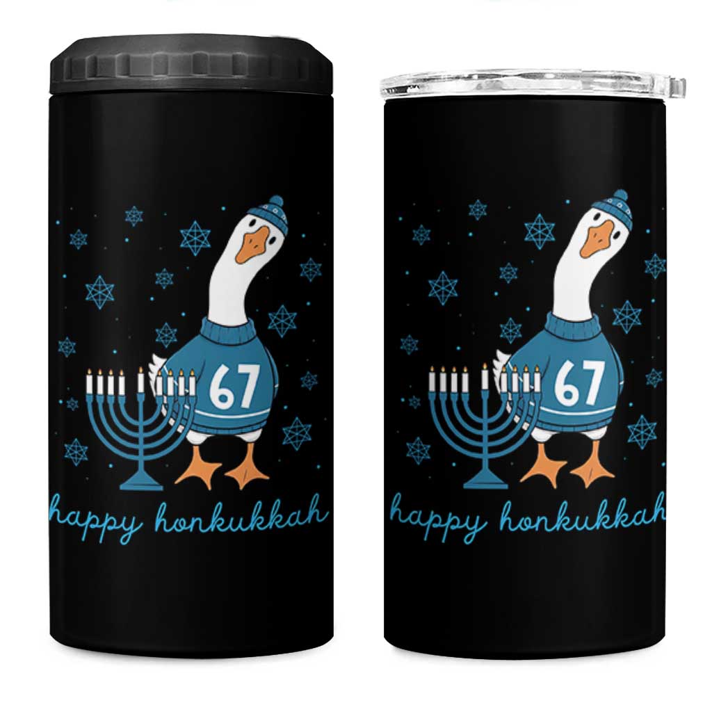 67 Six Seven Silly Goose Hanukkah Meme 4 in 1 Can Cooler Tumbler Happy Honkukkah - Wonder Print Shop