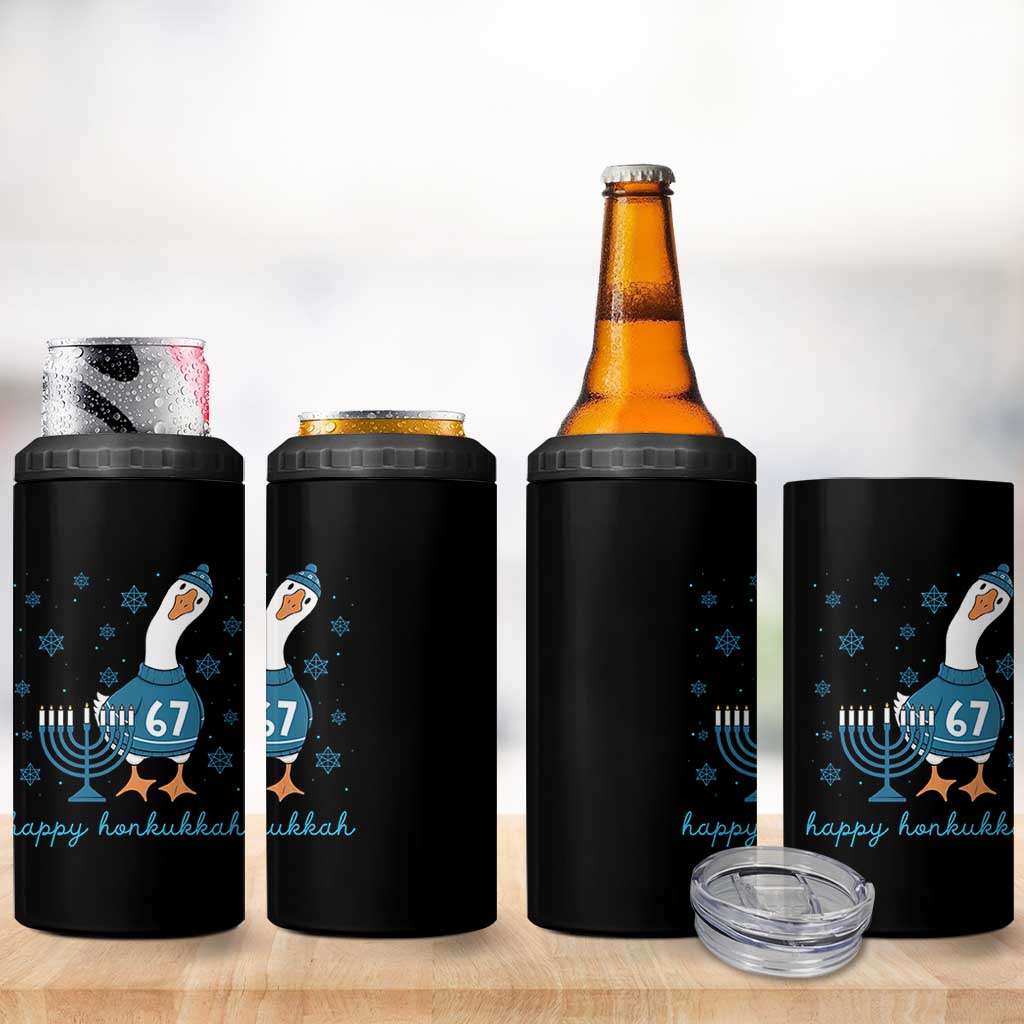 67 Six Seven Silly Goose Hanukkah Meme 4 in 1 Can Cooler Tumbler Happy Honkukkah - Wonder Print Shop