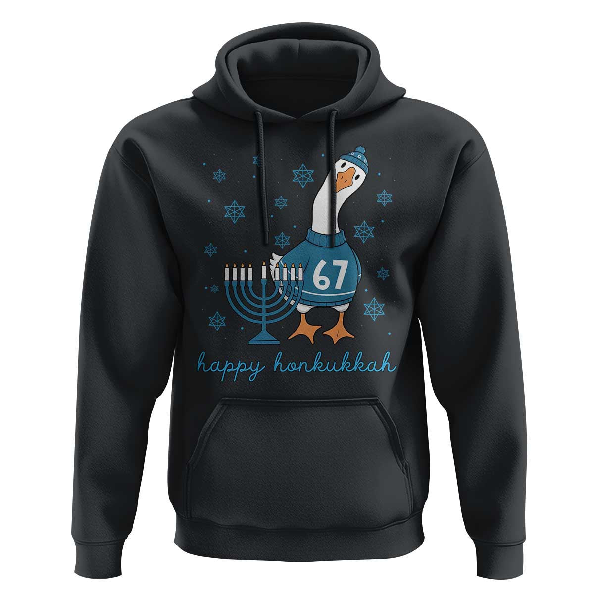 67 Six Seven Silly Goose Hanukkah Meme Hoodie Happy Honkukkah - Wonder Print Shop