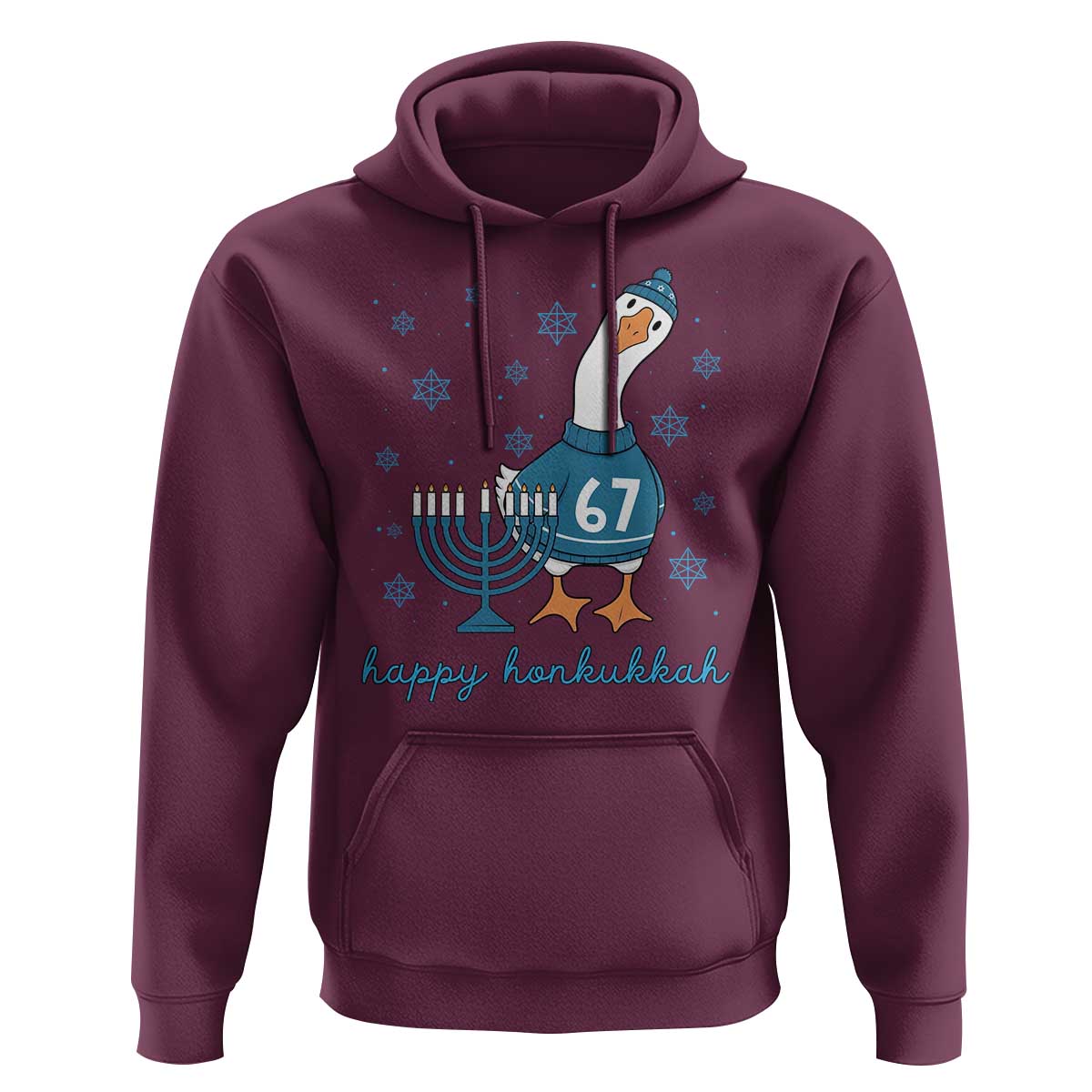 67 Six Seven Silly Goose Hanukkah Meme Hoodie Happy Honkukkah - Wonder Print Shop