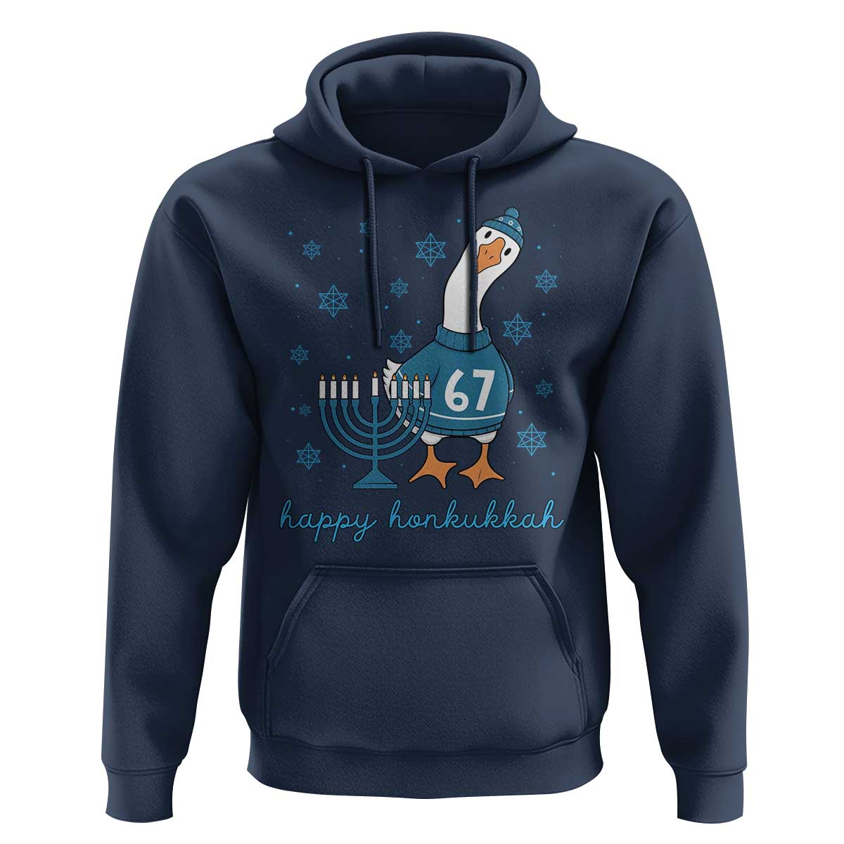 67 Six Seven Silly Goose Hanukkah Meme Hoodie Happy Honkukkah - Wonder Print Shop