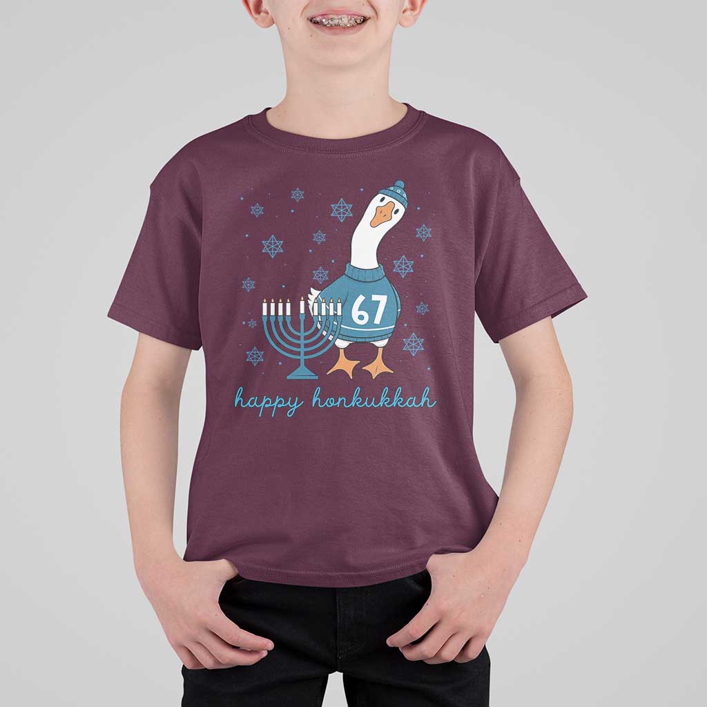 67 Six Seven Silly Goose Hanukkah Meme T Shirt For Kid Happy Honkukkah - Wonder Print Shop