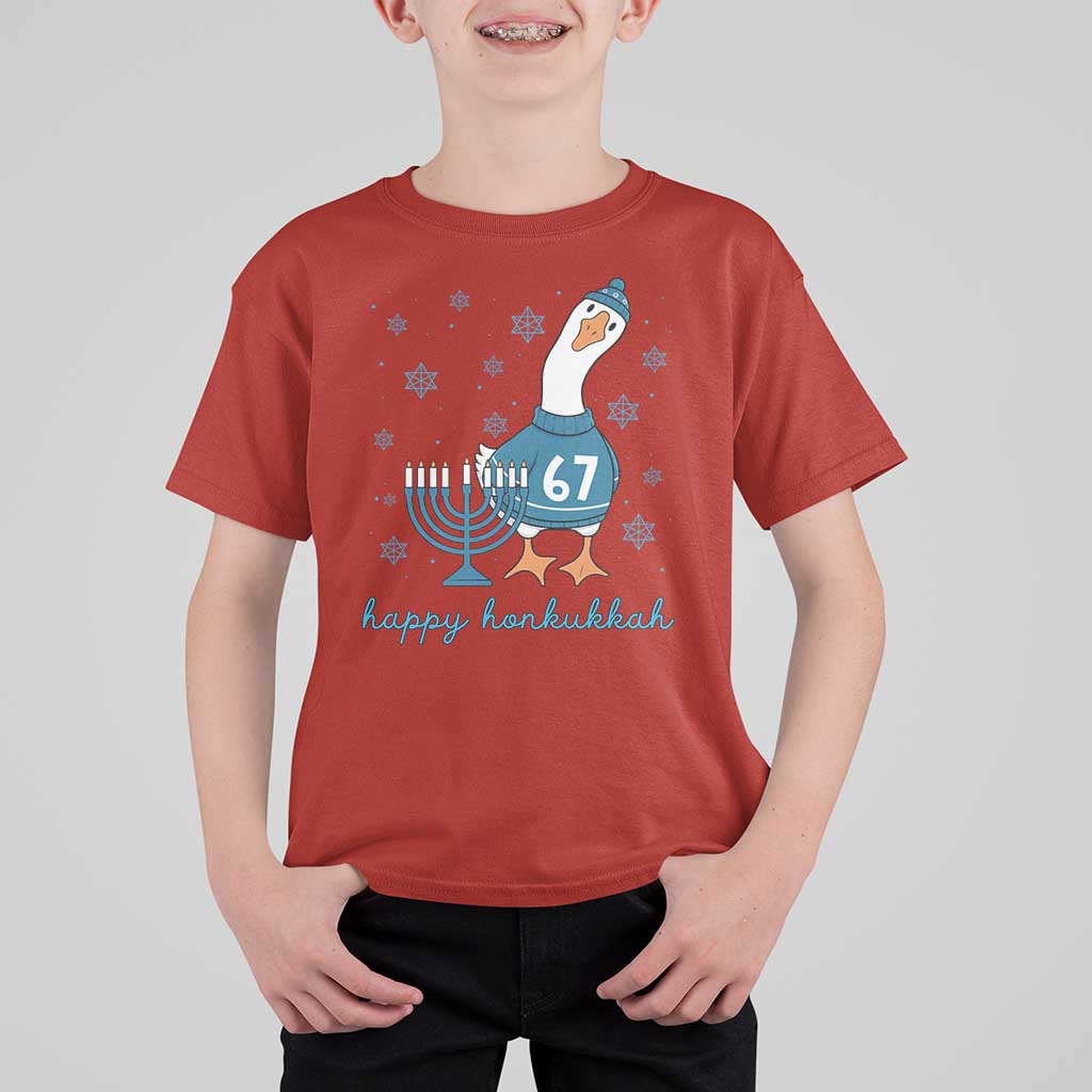 67 Six Seven Silly Goose Hanukkah Meme T Shirt For Kid Happy Honkukkah - Wonder Print Shop