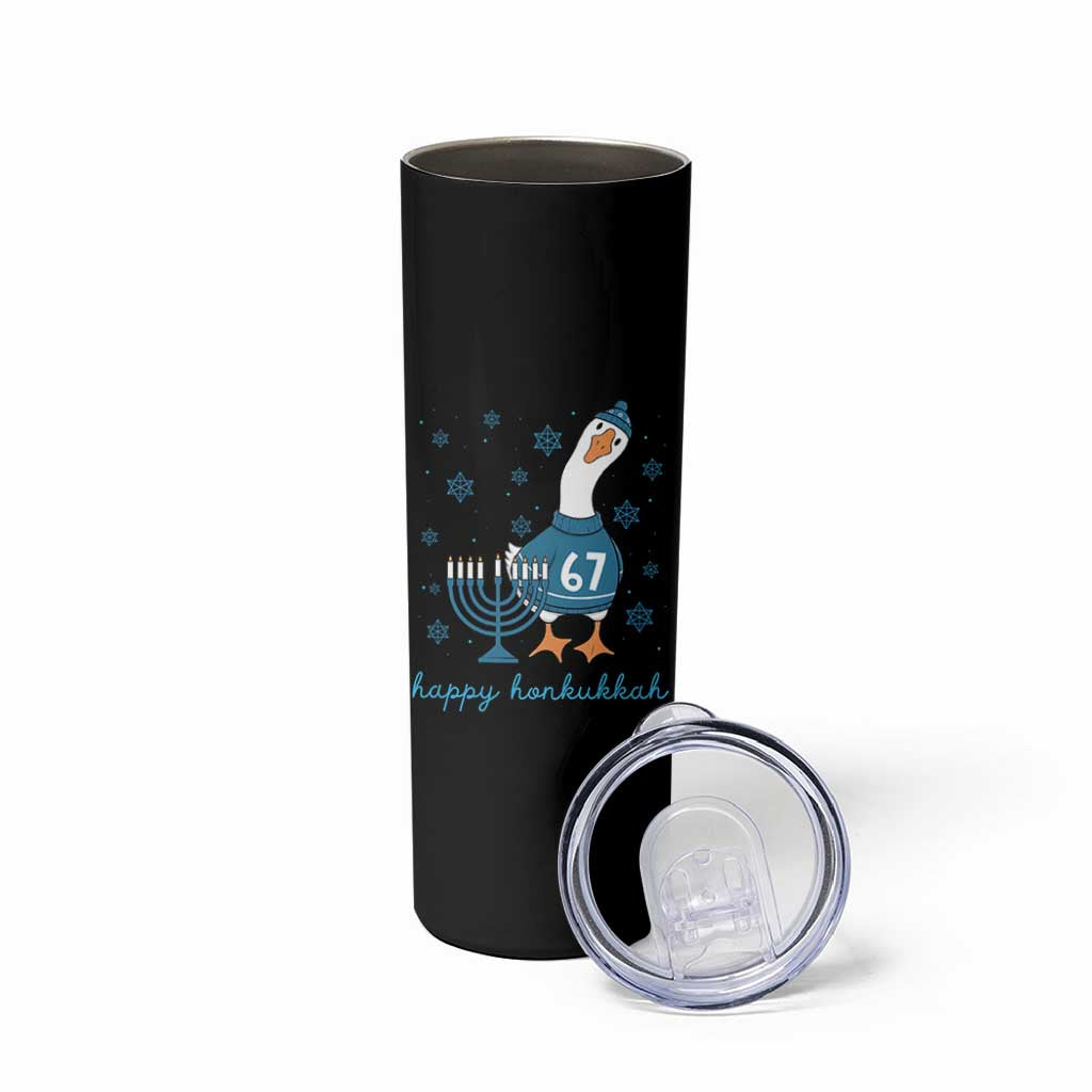 67 Six Seven Silly Goose Hanukkah Meme Skinny Tumbler Happy Honkukkah - Wonder Print Shop