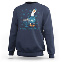 67 Six Seven Silly Goose Hanukkah Meme Sweatshirt Happy Honkukkah - Wonder Print Shop