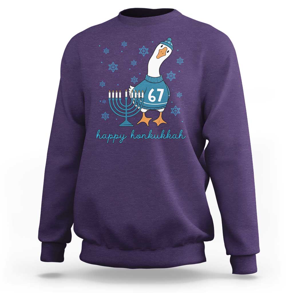 67 Six Seven Silly Goose Hanukkah Meme Sweatshirt Happy Honkukkah - Wonder Print Shop