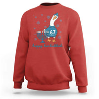 67 Six Seven Silly Goose Hanukkah Meme Sweatshirt Happy Honkukkah - Wonder Print Shop