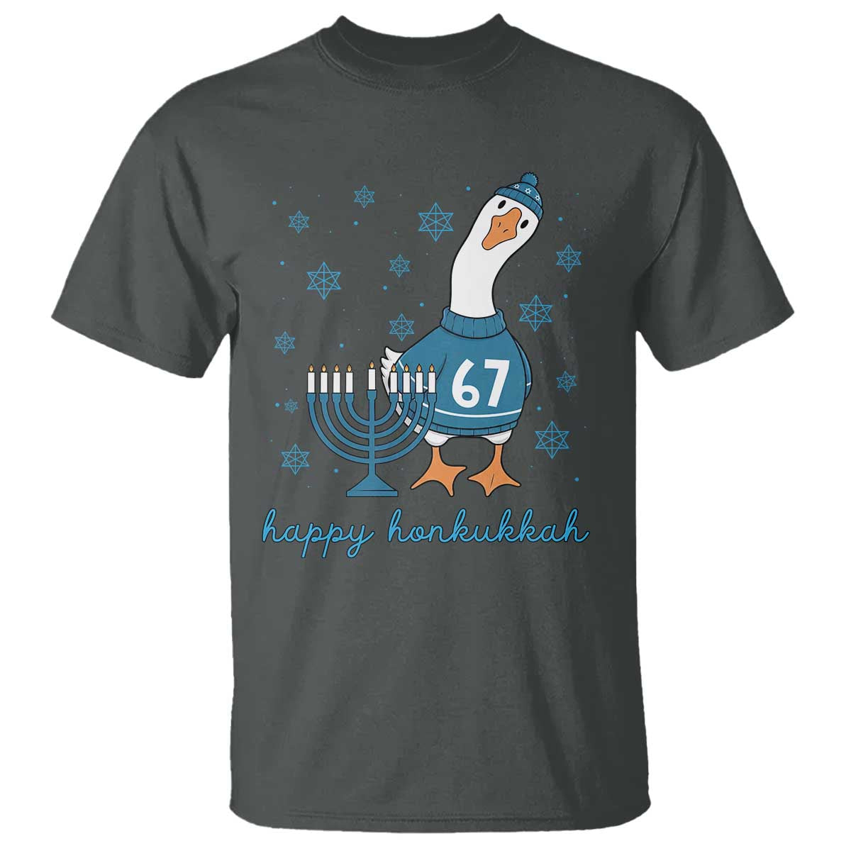 67 Six Seven Silly Goose Hanukkah Meme T Shirt Happy Honkukkah - Wonder Print Shop