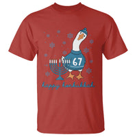 67 Six Seven Silly Goose Hanukkah Meme T Shirt Happy Honkukkah - Wonder Print Shop