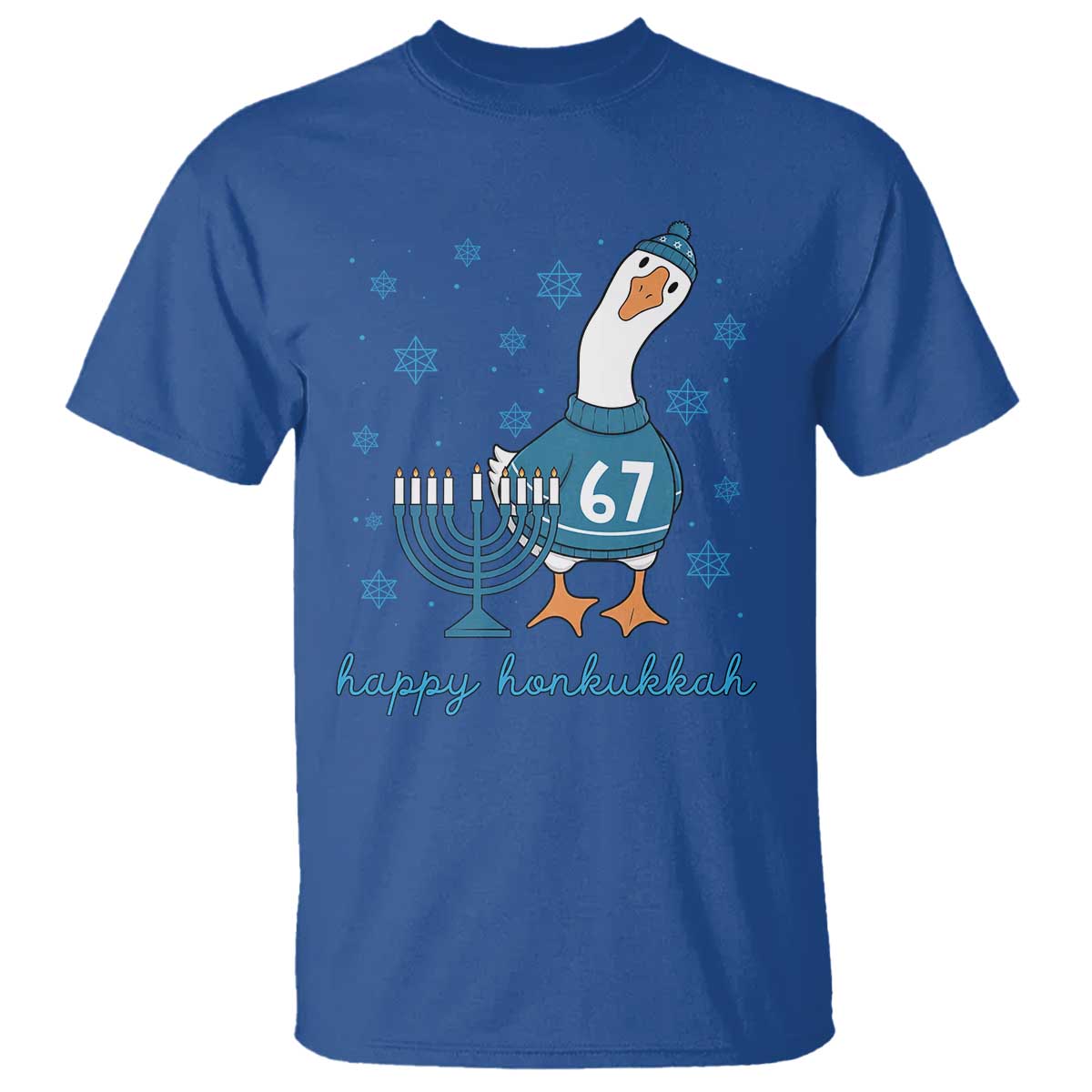 67 Six Seven Silly Goose Hanukkah Meme T Shirt Happy Honkukkah - Wonder Print Shop