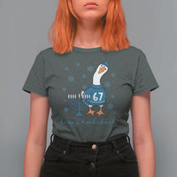 67 Six Seven Silly Goose Hanukkah Meme T Shirt For Women Happy Honkukkah - Wonder Print Shop