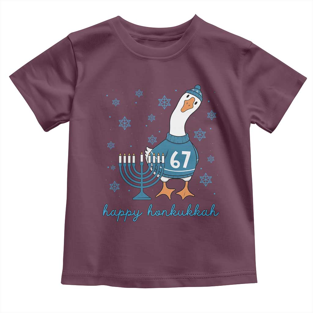 67 Six Seven Silly Goose Hanukkah Meme Toddler T Shirt Happy Honkukkah - Wonder Print Shop
