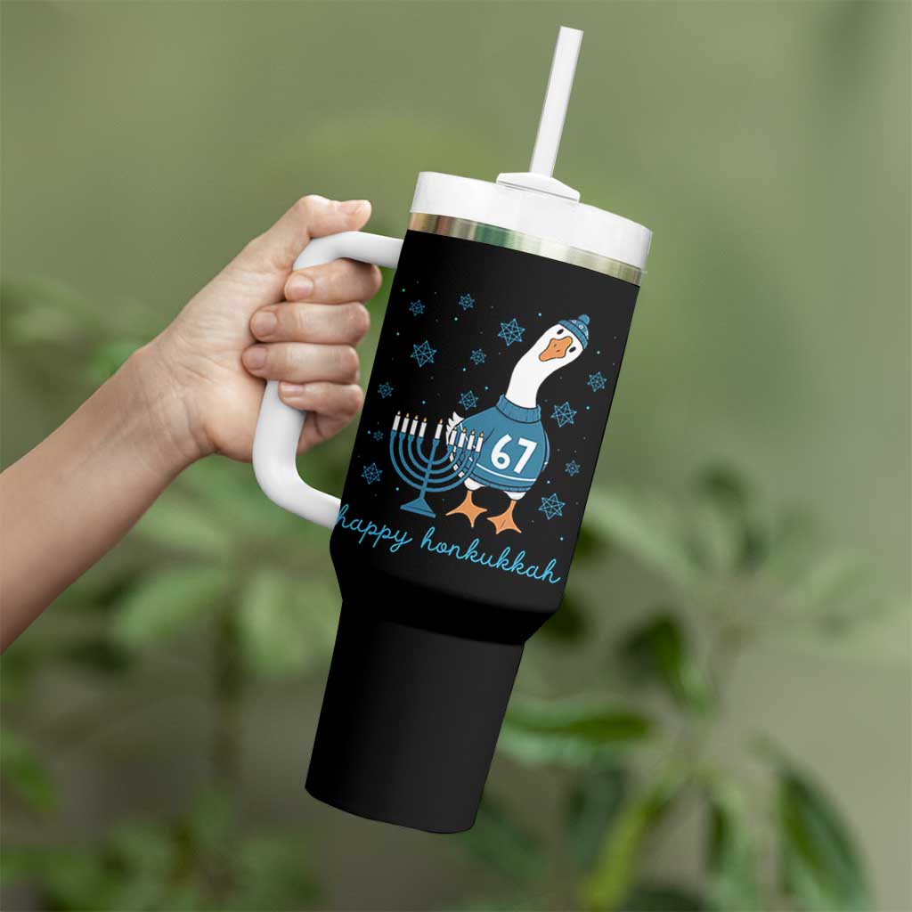 67 Six Seven Silly Goose Hanukkah Meme Tumbler With Handle Happy Honkukkah - Wonder Print Shop