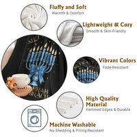 Funny Hanukkah Throw Blanket All I Want For Chanukkah Is A Miracle - Wonder Print Shop