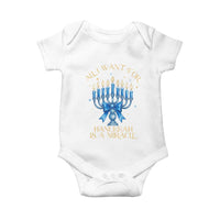 Funny Hanukkah Baby Onesie All I Want For Chanukkah Is A Miracle - undefined