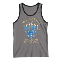 Funny Hanukkah Tank Top All I Want For Chanukkah Is A Miracle - Wonder Print Shop