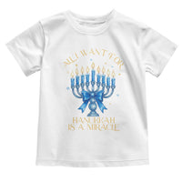 Funny Hanukkah Toddler T Shirt All I Want For Chanukkah Is A Miracle - Wonder Print Shop