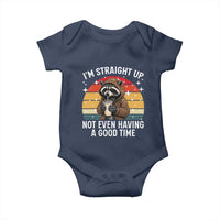 Funny Raccoon Meme Baby Onesie I Am Straight Up Not Even Having A Good Time - Wonder Print Shop