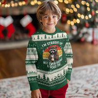 Funny Raccoon Meme Ugly Christmas Sweater I Am Straight Up Not Even Having A Good Time - Wonder Print Shop