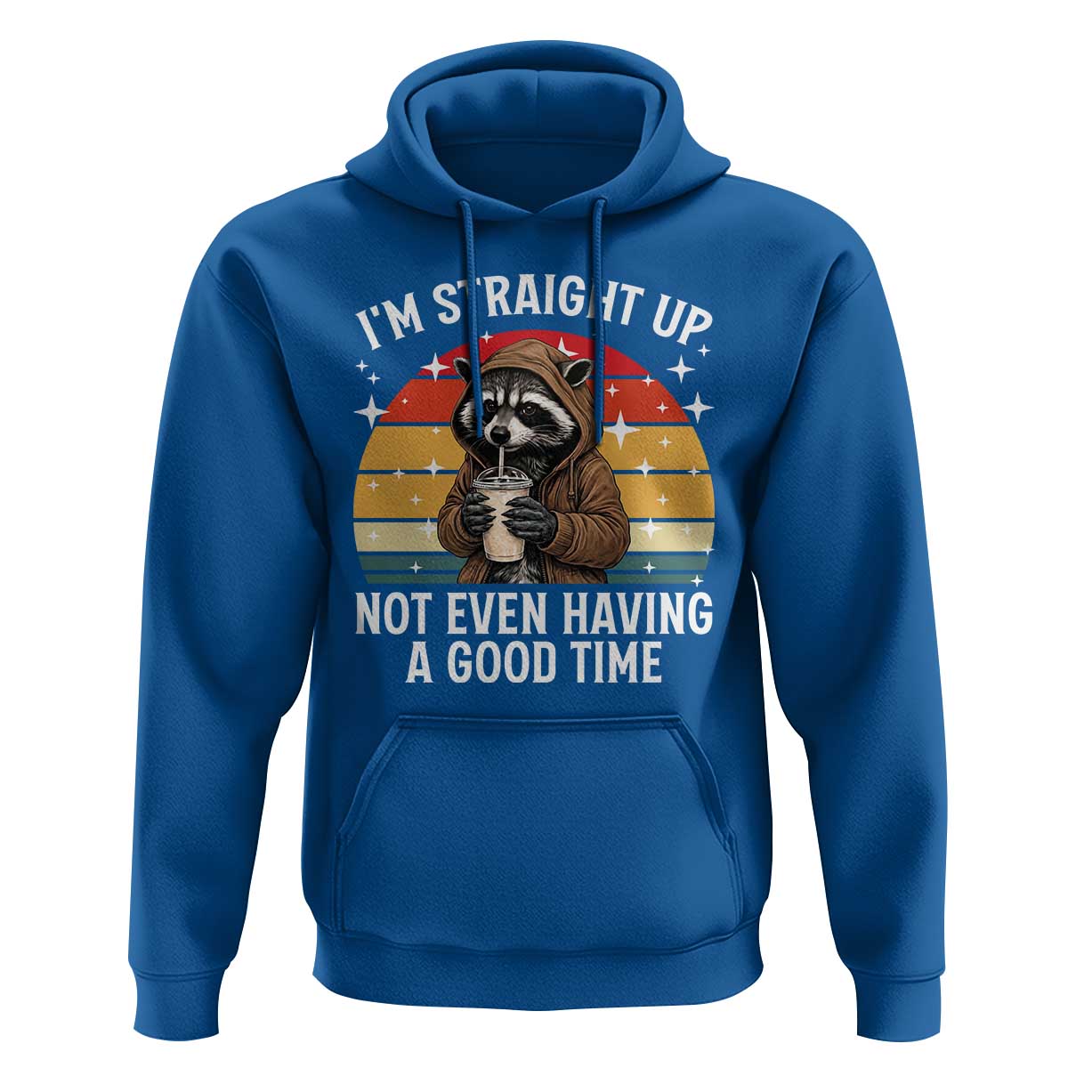 Funny Raccoon Meme Hoodie I Am Straight Up Not Even Having A Good Time - Wonder Print Shop