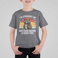 Funny Raccoon Meme T Shirt For Kid I Am Straight Up Not Even Having A Good Time - Wonder Print Shop