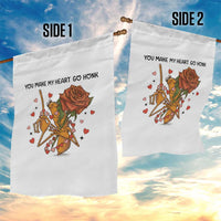 Marcus The Worm Valentine Meme Garden Flag You Make My Heart Go Honk - Wonder Print Shop
