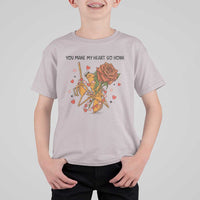 Marcus The Worm Valentine Meme T Shirt For Kid You Make My Heart Go Honk - Wonder Print Shop