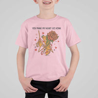 Marcus The Worm Valentine Meme T Shirt For Kid You Make My Heart Go Honk - Wonder Print Shop