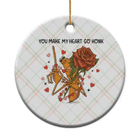 Marcus The Worm Valentine Meme Ceramic Ornament You Make My Heart Go Honk - Wonder Print Shop