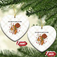 Marcus The Worm Valentine Meme Ceramic Ornament You Make My Heart Go Honk - Wonder Print Shop
