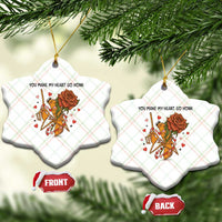 Marcus The Worm Valentine Meme Ceramic Ornament You Make My Heart Go Honk - Wonder Print Shop