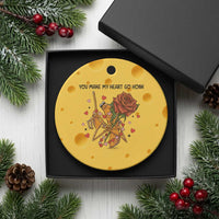 Marcus The Worm Valentine Meme Ceramic Ornament You Make My Heart Go Honk - Wonder Print Shop