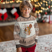 Marcus The Worm Valentine Meme Ugly Christmas Sweater You Make My Heart Go Honk - Wonder Print Shop