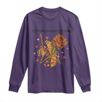 Marcus The Worm Valentine Meme Long Sleeve Shirt You Make My Heart Go Honk - Wonder Print Shop
