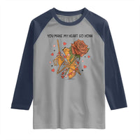 Marcus The Worm Valentine Meme Raglan Shirt You Make My Heart Go Honk - Wonder Print Shop