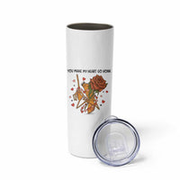 Marcus The Worm Valentine Meme Skinny Tumbler You Make My Heart Go Honk - Wonder Print Shop