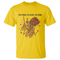 Marcus The Worm Valentine Meme T Shirt You Make My Heart Go Honk - Wonder Print Shop