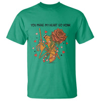 Marcus The Worm Valentine Meme T Shirt You Make My Heart Go Honk - Wonder Print Shop