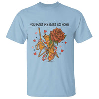 Marcus The Worm Valentine Meme T Shirt You Make My Heart Go Honk - Wonder Print Shop
