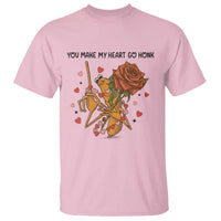 Marcus The Worm Valentine Meme T Shirt You Make My Heart Go Honk - Wonder Print Shop