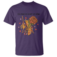 Marcus The Worm Valentine Meme T Shirt You Make My Heart Go Honk - Wonder Print Shop