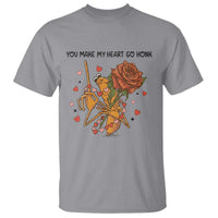 Marcus The Worm Valentine Meme T Shirt You Make My Heart Go Honk - Wonder Print Shop