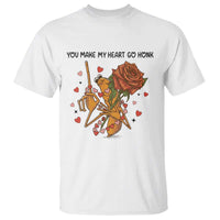 Marcus The Worm Valentine Meme T Shirt You Make My Heart Go Honk - Wonder Print Shop