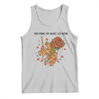 Marcus The Worm Valentine Meme Tank Top You Make My Heart Go Honk - Wonder Print Shop